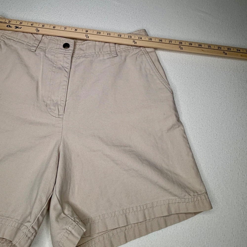 VTG 90s Lauren Ralph Lauren Khaki Cotton Utility Shorts Gorpcore Granola Sz 8 - Picture 5 of 13